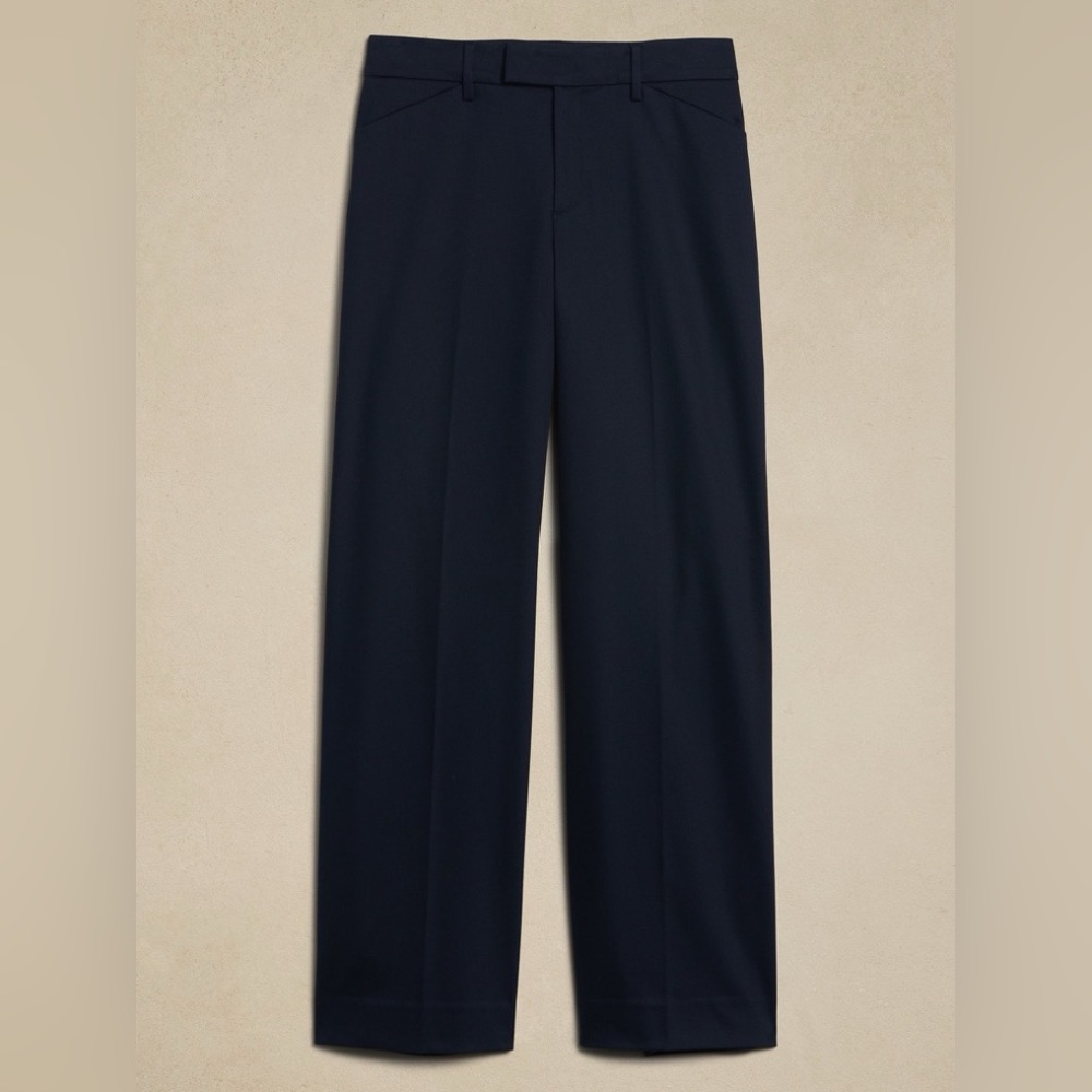 NWT! Banana Republic Black Stretch Cotton Icon Trouser - Multiple Sizes💕 - Picture 4 of 4